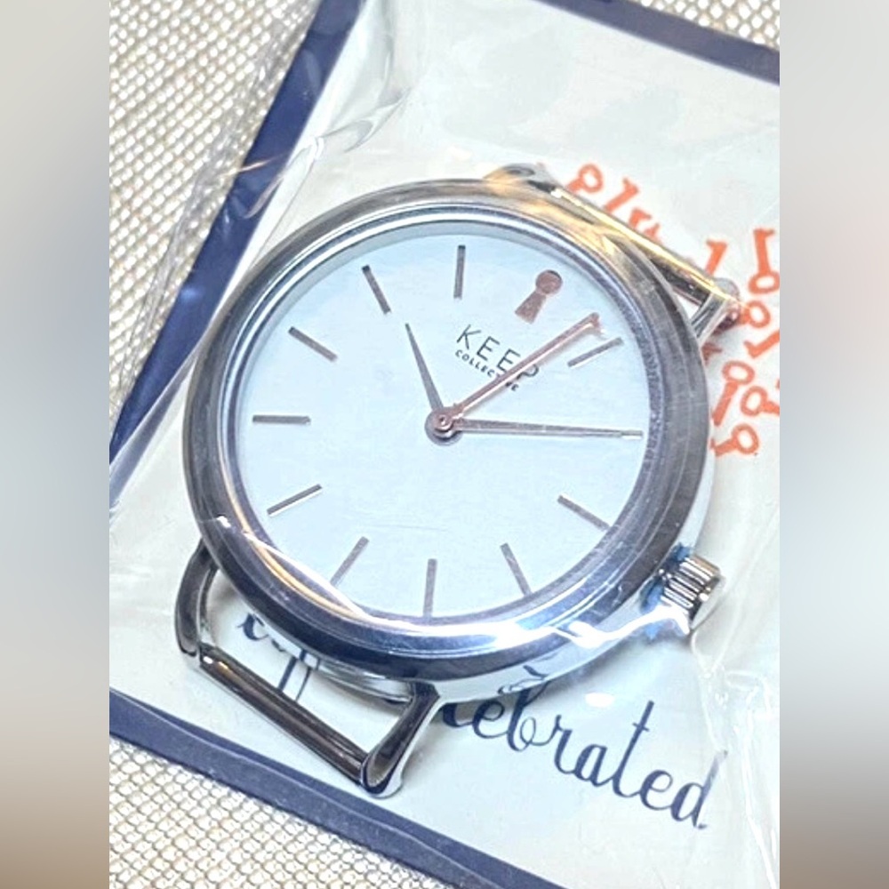 KEEP Collective Silver Round Face Watch Slider Charm New